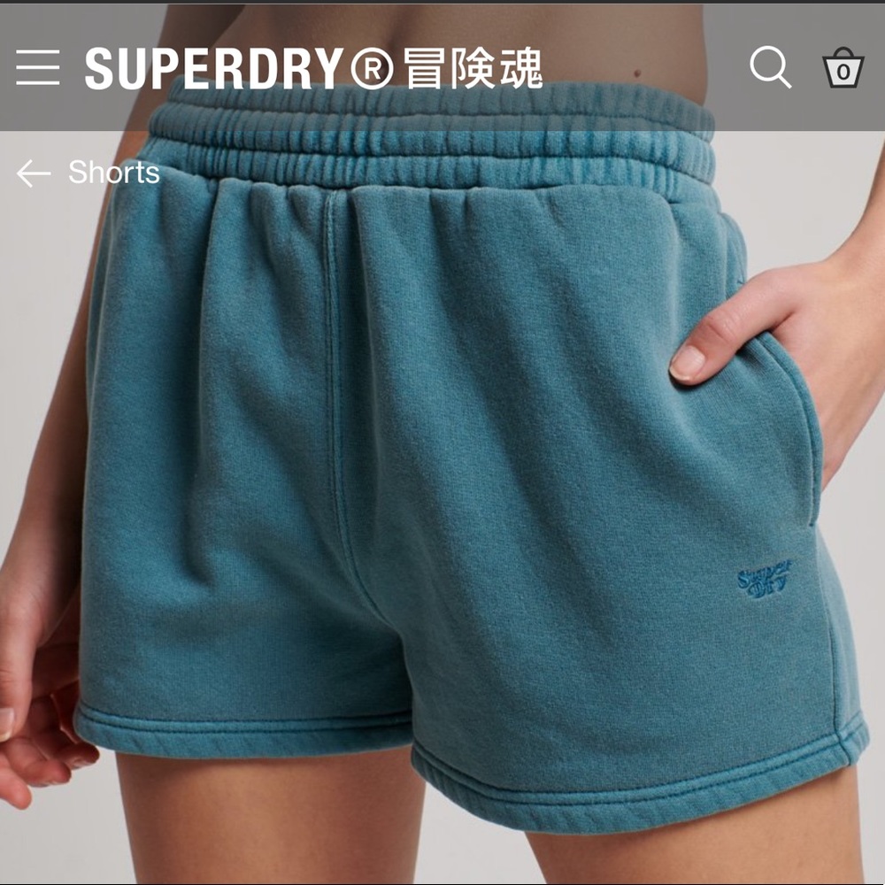 Superdry Vintage Wash Sweatshort- Size 10 NWT